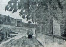 Kohlezeichnung von Karl Angerer: [ohne Titel], in: Ver! (Wien), [2]. Jg., Nr. 26–27 (November 1918), S. 362