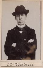 Albert Weidner. © Staatsarchiv Hamburg, Signatur 331-3-1063: Sammlung von Fotos von Anarchisten für das »Anarchisten-Album«