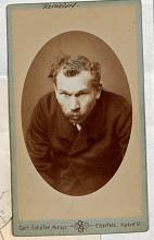August Reinsdorf 1884. © Staatsarchiv Hamburg, Signatur 331-3-1063: Sammlung von Fotos von Anarchisten für das »Anarchisten-Album«