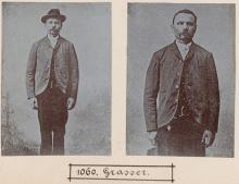 Blasius Grasser. © Staatsarchiv Hamburg, Signatur 331-3-1063: Sammlung von Fotos von Anarchisten für das »Anarchisten-Album«