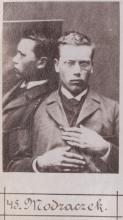 František Modráček. Foto © Staatsarchiv Hamburg, Signatur 331-3-1063: Sammlung von Fotos von Anarchisten für das »Anarchisten-Album«