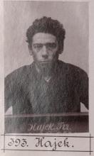 Franz Hajek. © Staatsarchiv Hamburg, Signatur 331-3-1063: Sammlung von Fotos von Anarchisten für das »Anarchisten-Album«