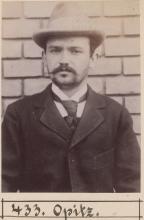 Franz Opitz. © Staatsarchiv Hamburg, Signatur 331-3-1063: Sammlung von Fotos von Anarchisten für das »Anarchisten-Album«