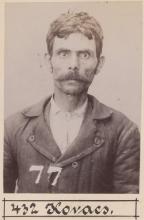 Gyula Kovács. © Staatsarchiv Hamburg, Signatur 331-3-1063: Sammlung von Fotos von Anarchisten für das »Anarchisten-Album«