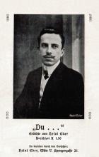 »Du…« Gedichte von Heini Eder. Wien: Heini Eder [1912], Postkarte