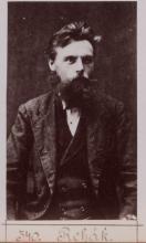 Karl Řehák. © Staatsarchiv Hamburg, Signatur 331-3-1063: Sammlung von Fotos von Anarchisten für das »Anarchisten-Album«