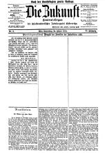 Die Zukunft Nr. 02 24. Jänner 1884 