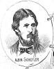 Albin Scheffler. Zeichnung in »Morgen-Post« (Wien) vom 6. April 1884